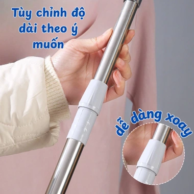 Cây Phơi Đồ Kéo Giãn Thông Minh Thép Không Gỉ - Gậy Treo Quần Áo Dài 1,2m 5