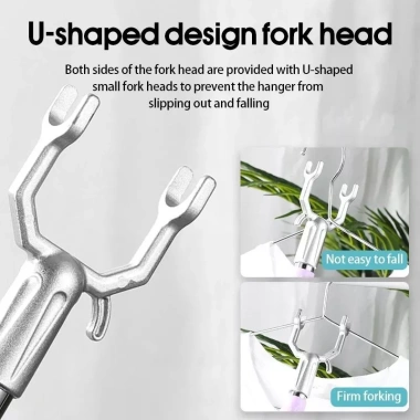 Cây phơi quần áo inox 1,5m - Gậy kéo rút gọn, bền chắc, giá chỉ 35.000đ