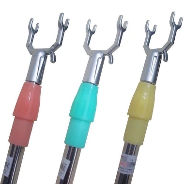 Cây phơi quần áo inox 1,5m kéo dài, gậy lấy đồ cao, gập gọn tiện lợi - 47.700đ