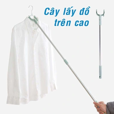 Cây phơi quần áo inox kéo dài gọn gàng, gậy đa năng, 39.999 đồng (tuyển sỉ)