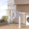 Cây sào phơi đồ 2 tầng M32 khung thép cacbon gấp gọn đa năng kèm kẹp, giàn 3 tầng cao cấp xoay 360 độ - 945.000đ 4