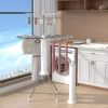 Cây sào phơi đồ 2 tầng M32 khung thép cacbon gấp gọn đa năng kèm kẹp, giàn 3 tầng cao cấp xoay 360 độ - 945.000đ 5