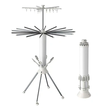 Cây sào phơi đồ 2 tầng M32 khung thép cacbon gấp gọn đa năng kèm kẹp, giàn 3 tầng cao cấp xoay 360 độ - 945.000đ 6