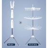 Cây sào phơi đồ inox xoay 360 đa năng 3 tầng, gấp gọn, treo đồ trẻ em - Giá 199k 2