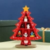Cây thông Noel gỗ WEETW DIY màu đỏ - Đồ trang trí bàn lò sưởi Giáng sinh Handmade 8