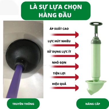 Cây thông thụt bồn cầu GADI - Dụng cụ khí nén cực mạnh gia đình, chỉ 53.333đ 9