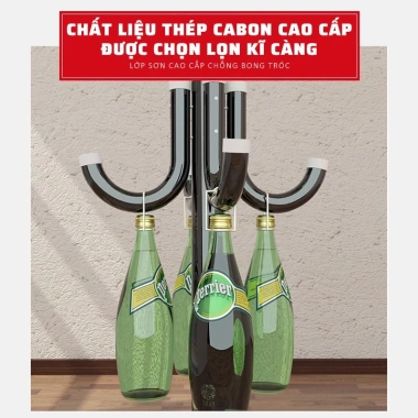 Cây treo 9 móc đa năng thép carbon Treo túi xách, quần áo, giá đứng tĩnh điện 89.000đ 5