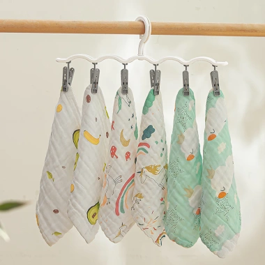 Cây treo đồ 6 móc kẹp dễ thương - Giá treo quần áo, mũ, đồ lót, tất, khăn cho bé - Giá chỉ 28.700 VND 5