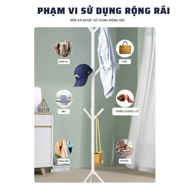 Cây treo đồ đa năng 9 nhánh móc - Giá treo quần áo đứng hiện đại, thông minh, chỉ 99.000