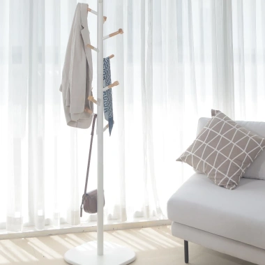 Cây Treo Đồ Gỗ Cao Su Nguyên Khối ARIZE Hanger Tree Trắng – Giá 702.000đ 2