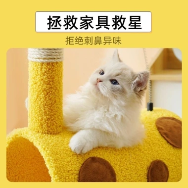 Cây Trèo Mèo Hươu Cao Cổ - Đường Hầm, Cột Sisal, Hang Nhung Êm Ái, Giá 830.879₫