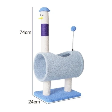 Cây Trèo Mèo Hươu Cao Cổ - Đường Hầm, Cột Sisal, Hang Nhung Êm Ái, Giá 830.879₫
