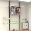 Cây treo quần áo EMOMART ống thép 32mm dày 0.9mm - Lắp đặt linh hoạt, dài có thể thu kéo, chỉ 85.000₫ 4