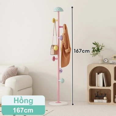 Cây treo quần áo hình nấm dễ thương, giá treo đứng đa năng - chỉ 165k 10