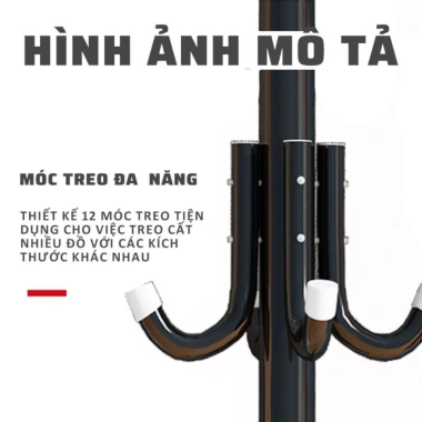 Cây treo quần áo Kim Phát – Khung thép chắc, sơn tĩnh điện chống rỉ, nhiều móc – 164.000₫ 8