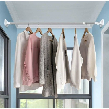 Cây treo quần áo thông minh đa năng, thanh treo không khoan tường, tiện lợi – giá chỉ 39.000đ