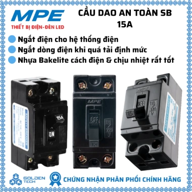 CB Cóc Aptomat An Toàn 15A-40A Safety Breaker MPE Chính Hãng - Giá Siêu Tiết Kiệm 9