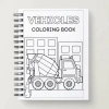 CB02 Vehicles - Đóng quyển lò xo, giấy 180gsm, Set 24 tranh tô màu A4/A5 Acrylic, Màu nước, Sáp màu - Giá chỉ 36.000₫