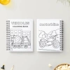 CB02 Vehicles - Đóng quyển lò xo, giấy 180gsm, Set 24 tranh tô màu A4/A5 Acrylic, Màu nước, Sáp màu - Giá chỉ 36.000₫ 4