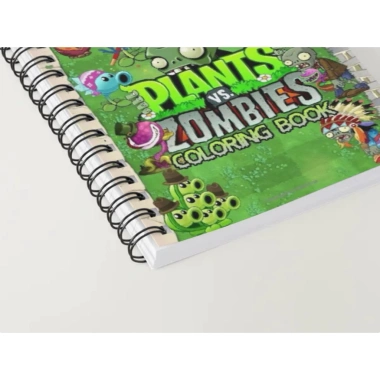 CB93 Plants vs Zombies Set 30 tranh tô màu A4 A5, lò xo đóng quyển, giá 40.000đ 4