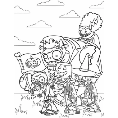 CB93 Plants vs Zombies Set 30 tranh tô màu A4 A5, lò xo đóng quyển, giá 40.000đ 7