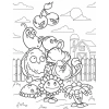 CB93 Plants vs Zombies Set 30 tranh tô màu A4 A5, lò xo đóng quyển, giá 40.000đ 8