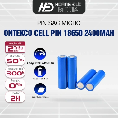 Cell Pin 18.650 1.200mAh cho ONTEKCO, Đèn Sạc, Quạt Sạc, Đèn Pin, Đồ Chơi Điện Tử, Loa - Giá chỉ 75.000đ