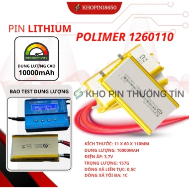 Cell Pin Lipo 10.000mAh Trong Suốt - Sạc Dự Phòng Chuẩn Dung Lượng, Giá 58.500 VND