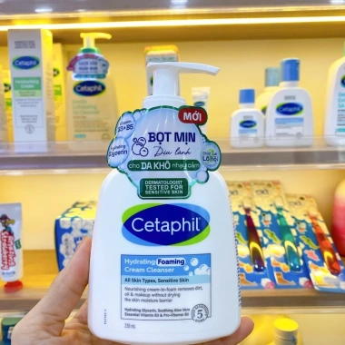 Cetaphil Sữa rửa mặt tạo bọt 236ml - Dưỡng ẩm nhẹ nhàng cho da khô nhạy cảm, giảm giá 260.000₫