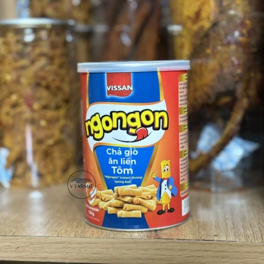 Chả giò tôm sấy mini 150g ăn liền lon Vissan ALNN - Giòn ngon, chỉ 79.000đ
