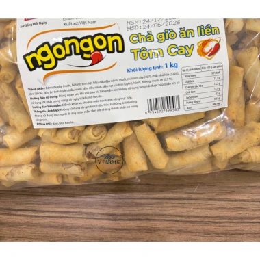 Chả giò tôm sấy mini ăn liền Vissan VỊ CAY 1kg - Giảm còn 350.000 VND