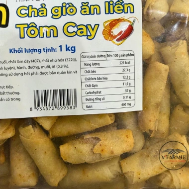Chả giò tôm sấy mini ăn liền Vissan VỊ CAY 1kg - Giảm còn 350.000 VND