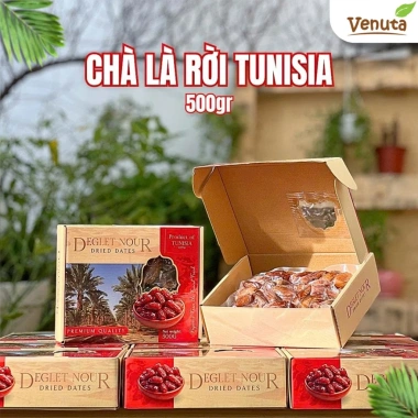 Chà Là Rời Khô Tunisia 500g – Thịt mềm, không bảo quản, quà Tết VIP 2.025 – 150.000 VND