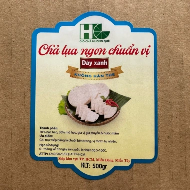 Chả Lụa 1kg Hương Quê Chuẩn Việt - Gói Lá Chuối, Không Nylon, Không Phẩm Màu, Giá 159k 6