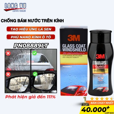Chai 3M Glass Coat Windshield 8.889 200ml - Phủ Nano chống bám nước, giảm giá 129k