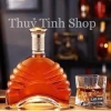 Chai Bình Đựng Rượu Thủy Tinh 750ml Nắp Vàng Cao Cấp Mẫu XO Tặng Tem 3