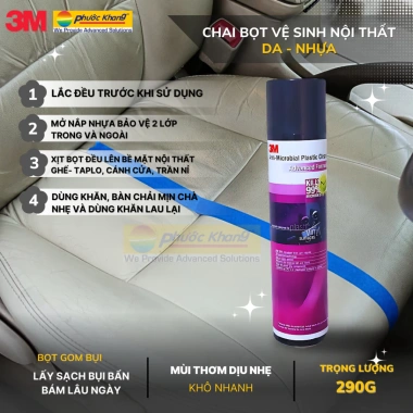 Chai Bọt 3M 290g Giảm 10% - Vệ sinh ghế, trần, nỉ nội thất ô tô, mạnh mẽ 10