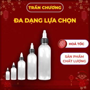 Chai chiết 15-240ml và lọ chiết mực xăm 0,5-8oz - Giá chỉ 8.000đ, giảm 20%
