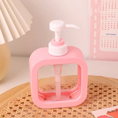 Chai chiết đa năng xà phòng sữa tắm, dầu gội dạng nhấn trong suốt - Tiện lợi, 20k