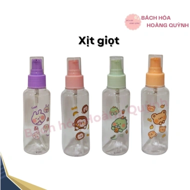 Chai chiết mỹ phẩm mini du lịch, họa tiết xinh xắn, dầu gội sữa tắm 22.000₫ 3