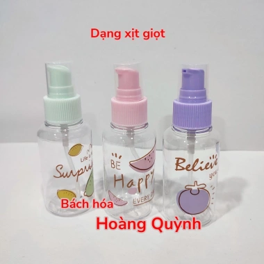 Chai chiết mỹ phẩm mini du lịch, họa tiết xinh xắn, dầu gội sữa tắm 22.000₫ 4
