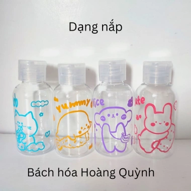 Chai chiết mỹ phẩm mini du lịch, họa tiết xinh xắn, dầu gội sữa tắm 22.000₫ 9