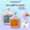 Chai chiết xà phòng trong suốt UCHUU - Bình đựng sữa tắm, dầu gội du lịch, lọ nhựa vòi bơm khóa, chỉ 31.000đ