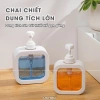 Chai chiết xà phòng trong suốt UCHUU - Bình đựng sữa tắm, dầu gội du lịch, lọ nhựa vòi bơm khóa, chỉ 31.000đ 2