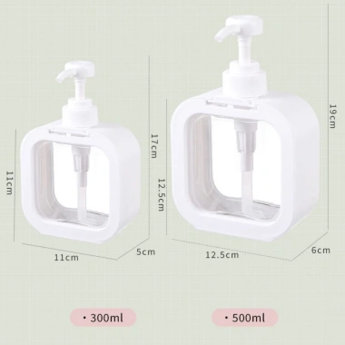 Chai đựng dầu gội, sữa tắm, nước rửa tay 300ml-500ml - Thiết kế căn gác nhỏ, giá chỉ 35.000 VND