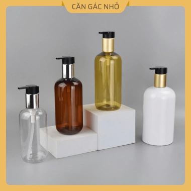 Chai Đựng Dầu Gội Sữa Tắm PETG 250ml‑500ml, Giá 32.000, Dễ Gắn Căn Gác Nhỏ