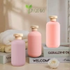 Chai Đựng Dầu Gội và Sữa Tắm 200ml Hồng - Bình Chiết 3 Sắc Độ Cây Gió Nhỏ 17k 2