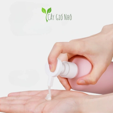 Chai Đựng Dầu Gội và Sữa Tắm 200ml Hồng - Bình Chiết 3 Sắc Độ Cây Gió Nhỏ 17k 5
