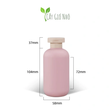 Chai Đựng Dầu Gội và Sữa Tắm 200ml Hồng - Bình Chiết 3 Sắc Độ Cây Gió Nhỏ 17k 7
