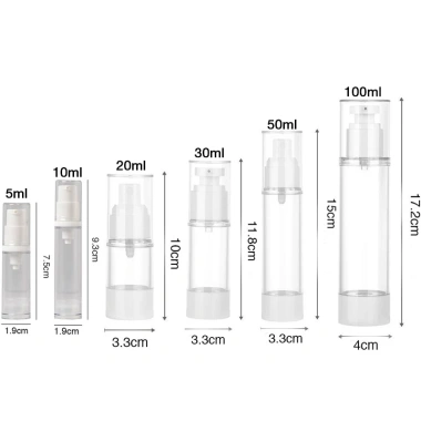 Chai Hút Chân Không 30ml Chiết Mỹ Phẩm - Nhựa Trong Suốt Xịt Nhỏ Giọt - Giá 6.700đ